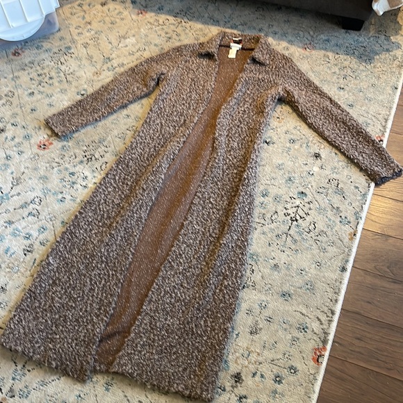 Vintage brown duster sweater coat - Picture 4 of 4